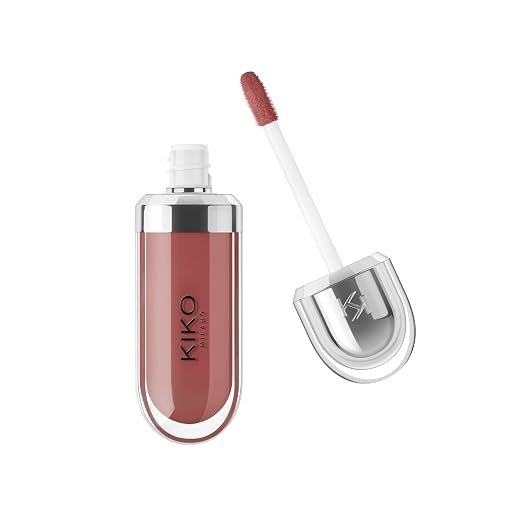 21 Brun Rose 00 KIKO Milano 3D Hydra Lip Gloss – High Shine, Hydrating, Plumping, Non-Sticky, Moisturizing Lip Makeup - Image 1