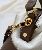 Elegant Croc-Embossed Top Handle Satchel Bag - Image 3