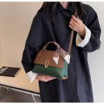 Luxury Woven Leather Top Handle Shoulder Bag - Image 5