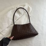 Elegant Woven Leather Shoulder Bag - Image 9