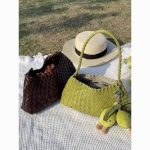 Elegant Woven Leather Shoulder Bag - Image 4