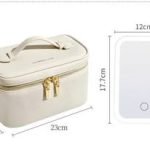 Premium Leather LED Makeup Box With Mirror - Image 2