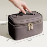 Premium Leather LED Makeup Box With Mirror - Image 3