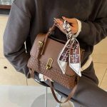 Luxury Woven Leather Top Handle Shoulder Bag - Image 2