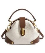 Elegant Croc-Embossed Top Handle Satchel Bag