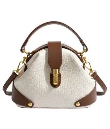 MIni Bag (1) Elegant Croc-Embossed Top Handle Satchel Bag - Image 1