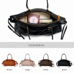 Luxury Soft Leather Boston Shoulder Bag - Image 3