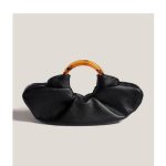 Elegant Ruched Ring Handle Shoulder Bag - Image 2