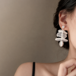 Elegant Floral & Pearl Statement Earrings Collection - Image 5