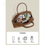 Premium Suede Structured Handbag - Image 2