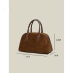Premium Suede Structured Handbag - Image 3