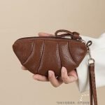 Premium PU Leather Mini Coin & Card Pouch with Wrist Strap - Image 6