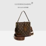 Luxury Monogram PVC Bucket Shoulder Bag - Image 5