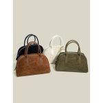 Premium Suede Structured Handbag - Image 6